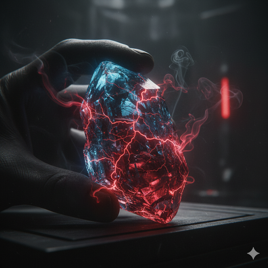 kyber crystal being bled to red