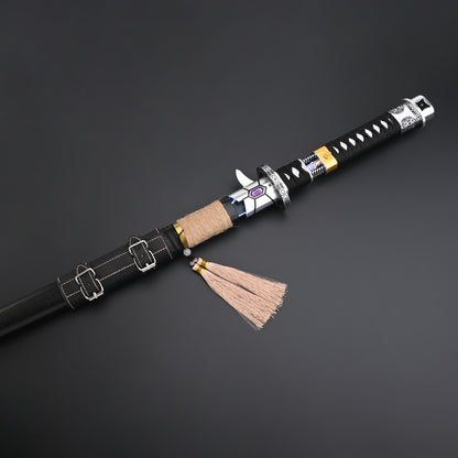 The Dark Katana: Vibro-Blade Lightsaber with Scabbard
