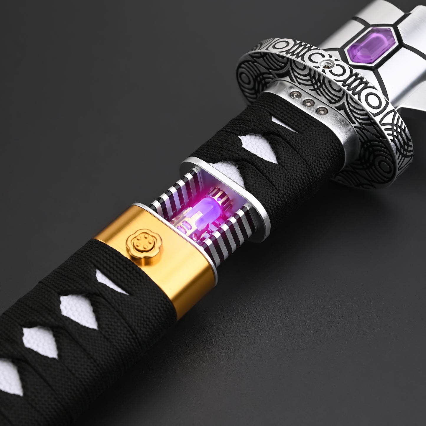 The Dark Katana: Vibro-Blade Lightsaber with Scabbard