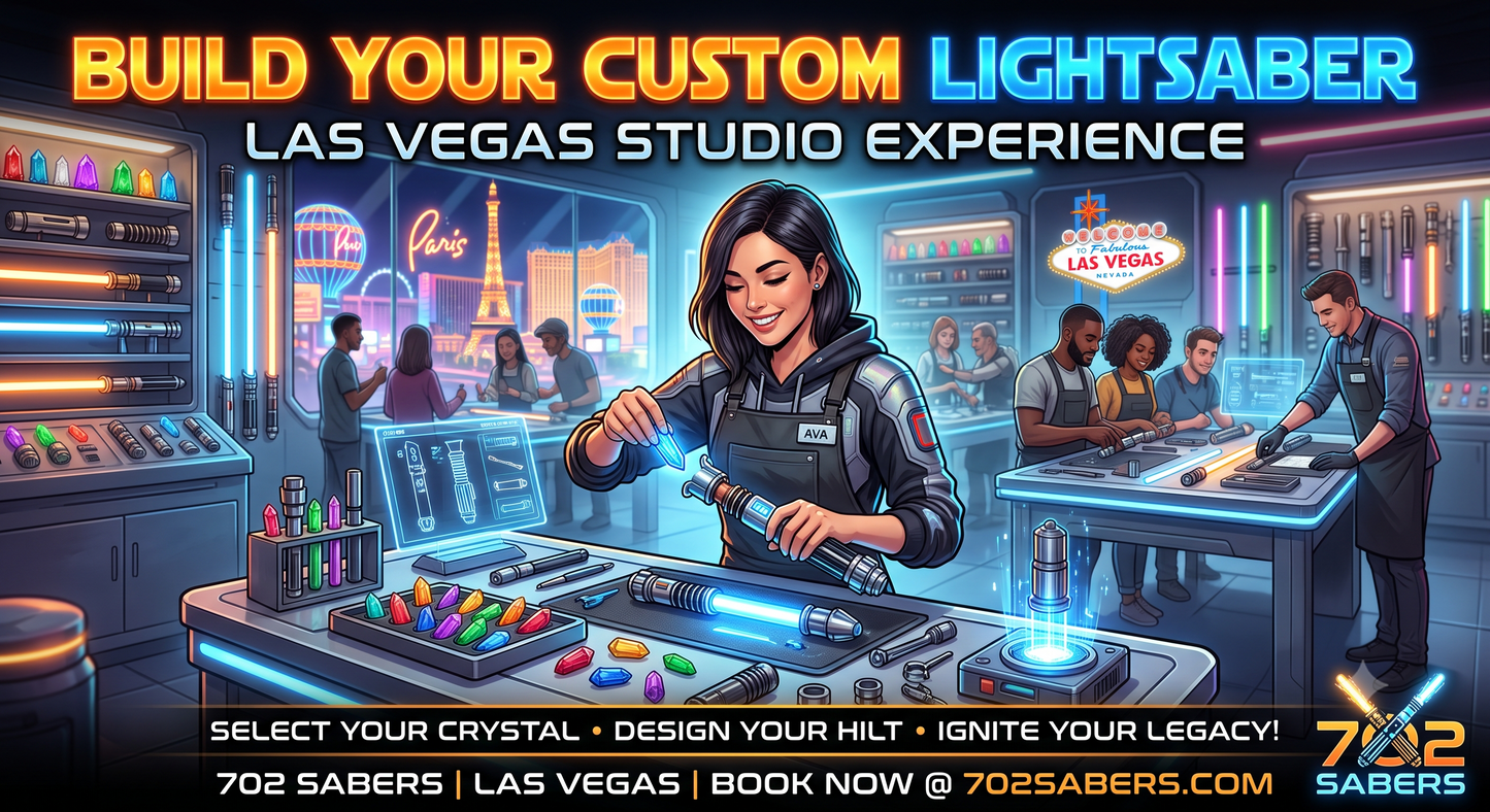 Build Your Custom Lightsaber | The Las Vegas Studio Experience - 702 Sabers