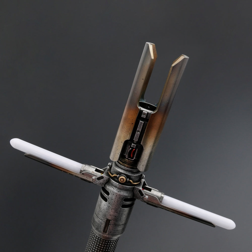 The Scrapper's Fury: The Survivor's Crossguard Lightsaber