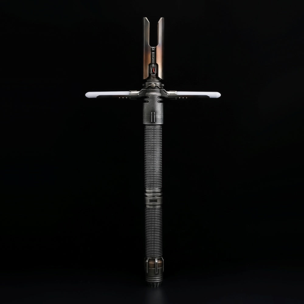 The Scrapper's Fury: The Survivor's Crossguard Lightsaber – 702 Sabers