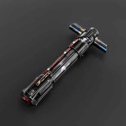 The Volatile Sentinel: The Unstable Crossguard Lightsaber (weathered)
