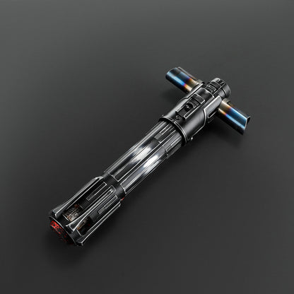 The Volatile Sentinel: The Unstable Crossguard Lightsaber (weathered)