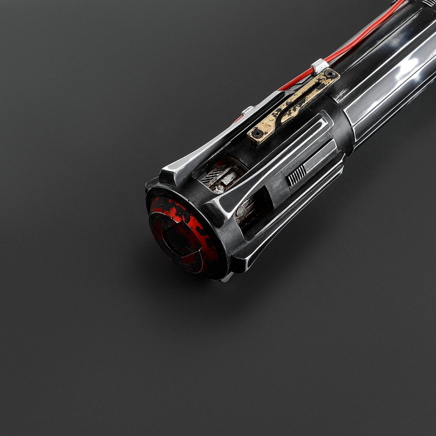 The Volatile Sentinel: The Unstable Crossguard Lightsaber (weathered)