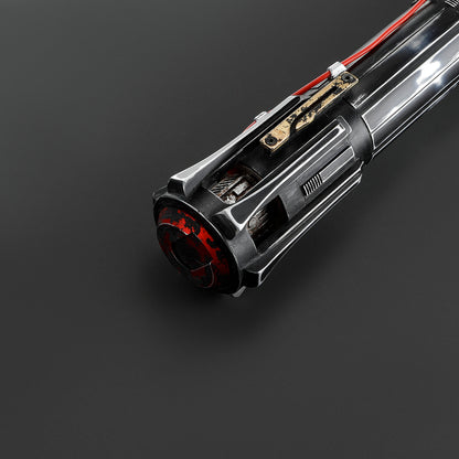 The Volatile Sentinel: The Unstable Crossguard Lightsaber (weathered)