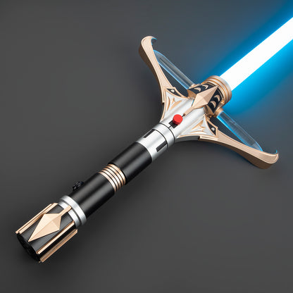 The Golden Bastion: The Regal Crossguard Lightsaber