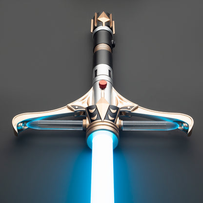 The Golden Bastion: The Regal Crossguard Lightsaber