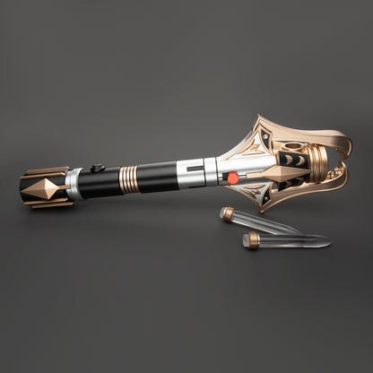 The Golden Bastion: The Regal Crossguard Lightsaber