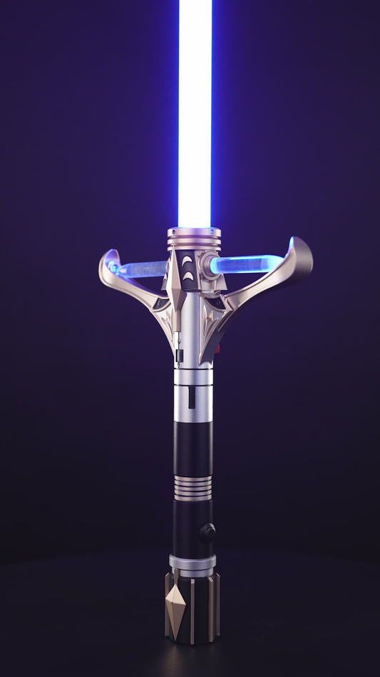 The Golden Bastion: The Regal Crossguard Lightsaber